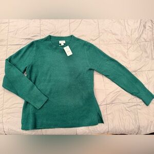J Crew Forest Green Sweater